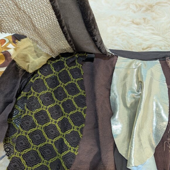 Handcrafted By Jayelle Women's Multicolor Tribal Festival Jungle Mini Skirt - Picture 3 of 8